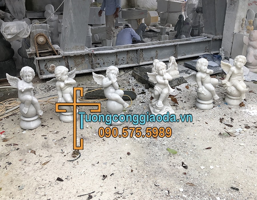 Tượng Thiên Thần Nhỏ Bằng Đá Đẹp