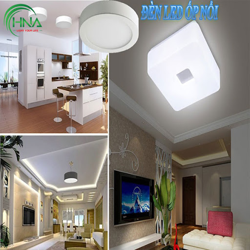 đèn led ốp trần bê tông