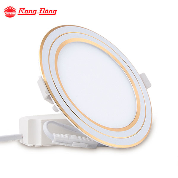 Đèn Led Âm Trần Rạng Đông Viền Vàng 3W/7W/9W/12W