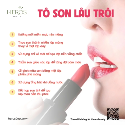 7 Tips để tô son lâu trôi