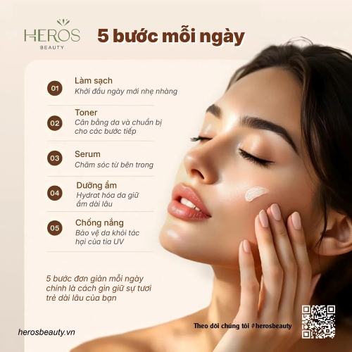 5 Bước mỗi ngày cho làn da tươi trẻ dài lâu
