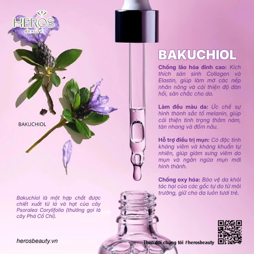 Bakuchiol - Hoạt chất chống lão hóa da từ tự nhiên