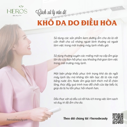 Cách xử lý vấn đề khô da do điều hòa