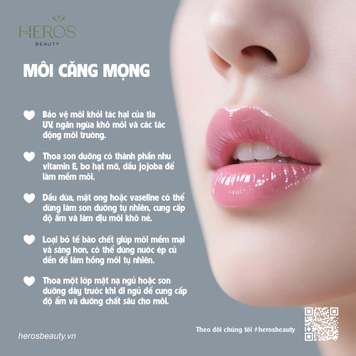 5 Bí quyết giúp môi căng mọng, hồng hào tự nhiên