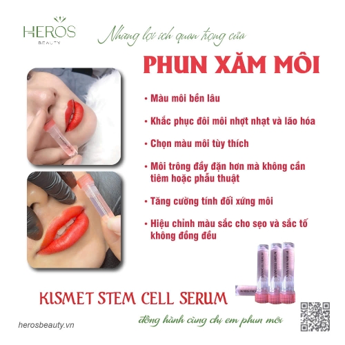 NHỮNG LỢI ÍCH QUAN TRỌNG CỦA PHUN XĂM MÔI