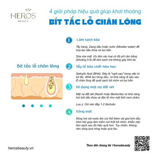 4  Giải pháp hiệu quả giúp khơi thoáng lỗ bít tắc lỗ chân lông