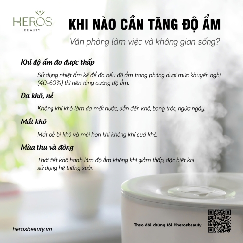 Khi nào cần tăng độ ẩm cho văn phòng làm việc và không gian sống?