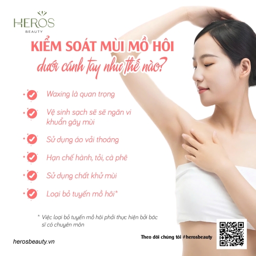 Kiểm soát mùi mồ hôi dưới cánh tay như thế nào?