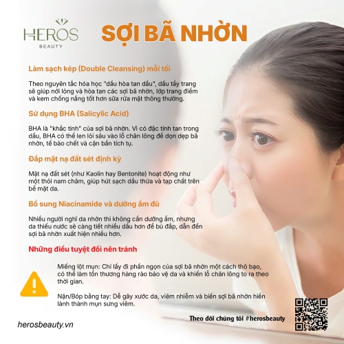 Cách kiểm soát sợi bã nhờn siêu hiệu quả