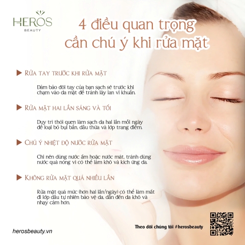 4 Điều quan trọng cần chú ý khi rửa mặt