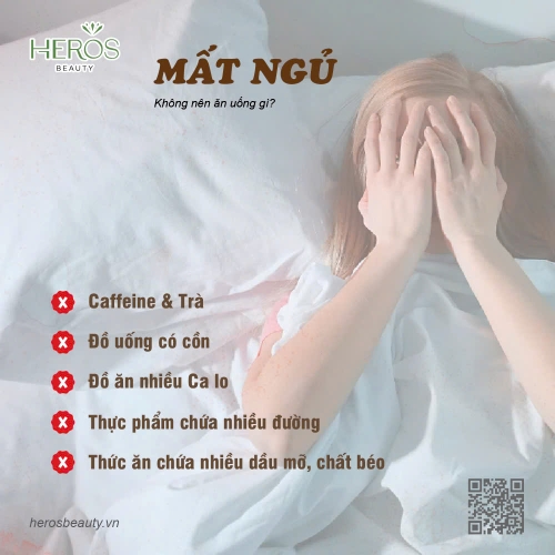 Những thực phẩm cần tránh khi bị mất ngủ
