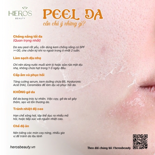 Peel da cần phải chú ý điều gì?
