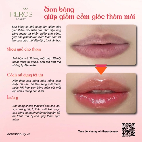 Son bóng - Lựa chọn hoàn hảo giúp giảm cảm giác thâm môi