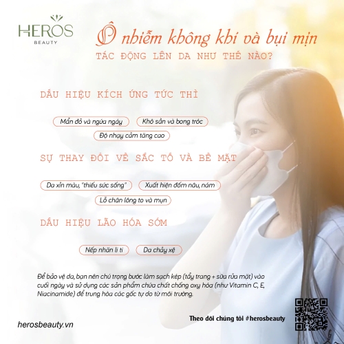 Ô nhiễm không khí và bụi mịn tác động lên làn da như thế nào?