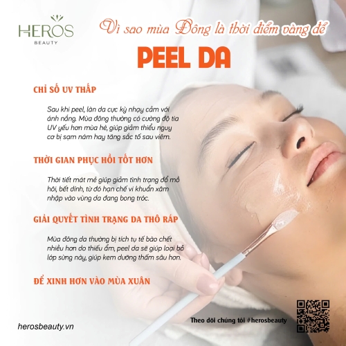 Vì sao mùa đông là thời điểm vàng để peel da?