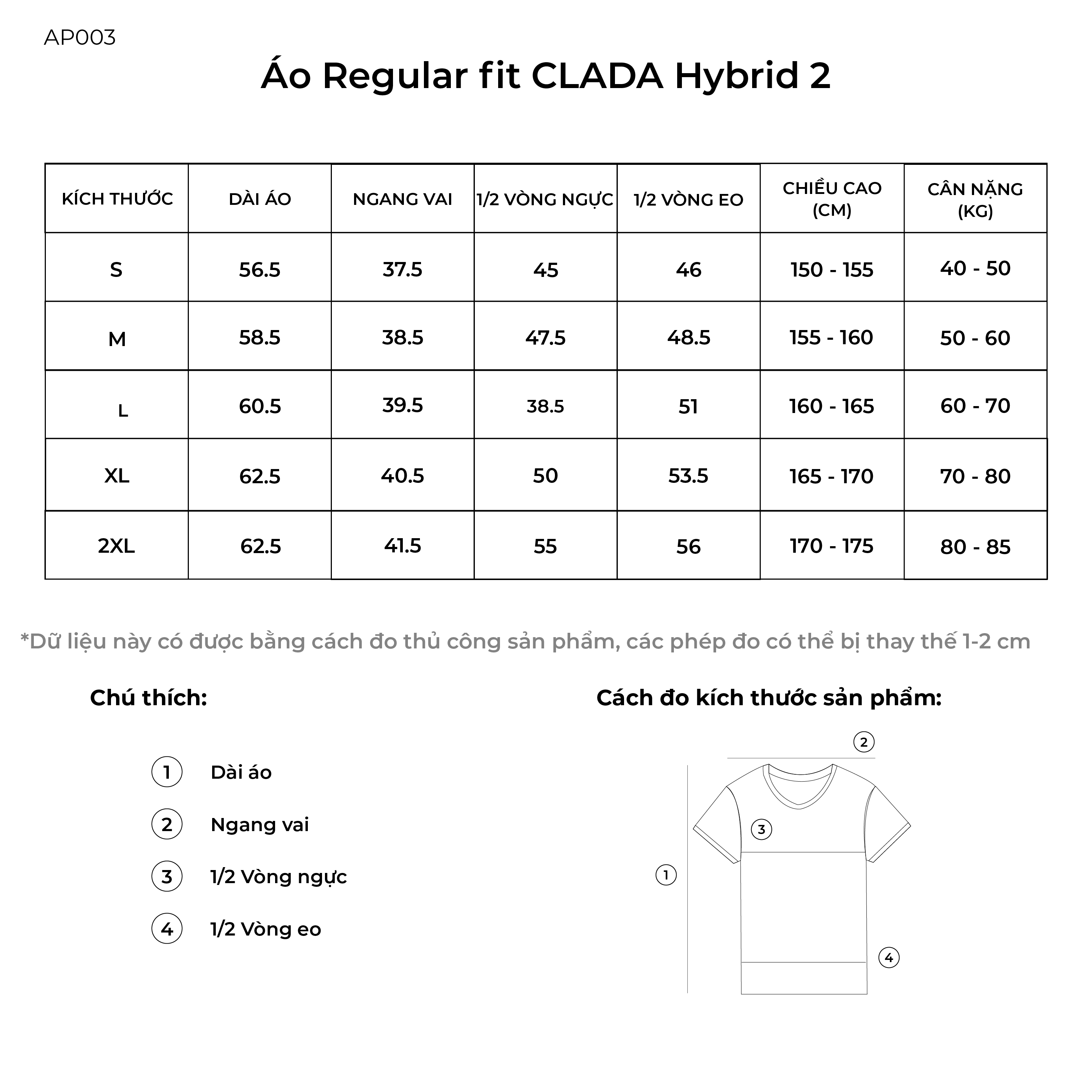 Áo T-shirt CLADA Hybrid - AP003