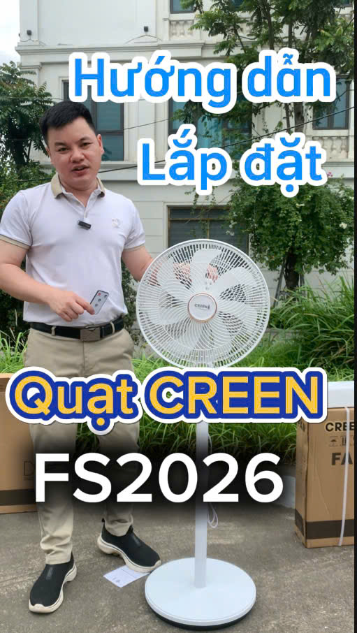 Hướng dẫn sử dụng quạt cây Creen CR-FS2026