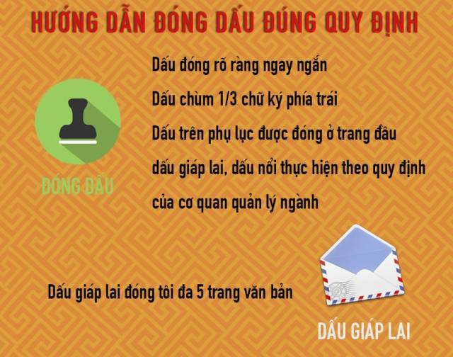 Cách đóng dấu giáp lai