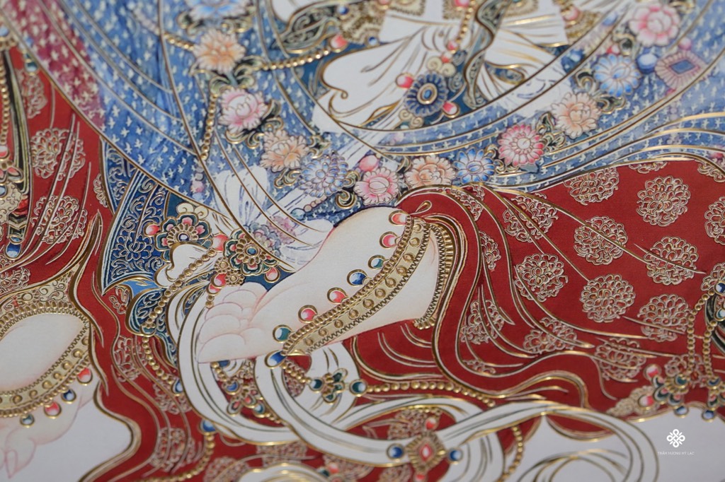 Tranh đồng khắc tay Chúng Bảo Quán Âm