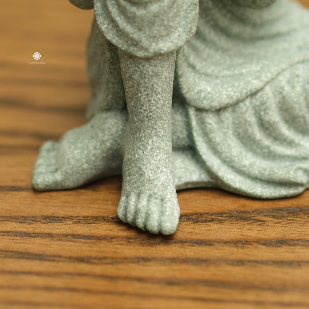 Tượng Phật an nhiên đá sa thạch 9.5cm