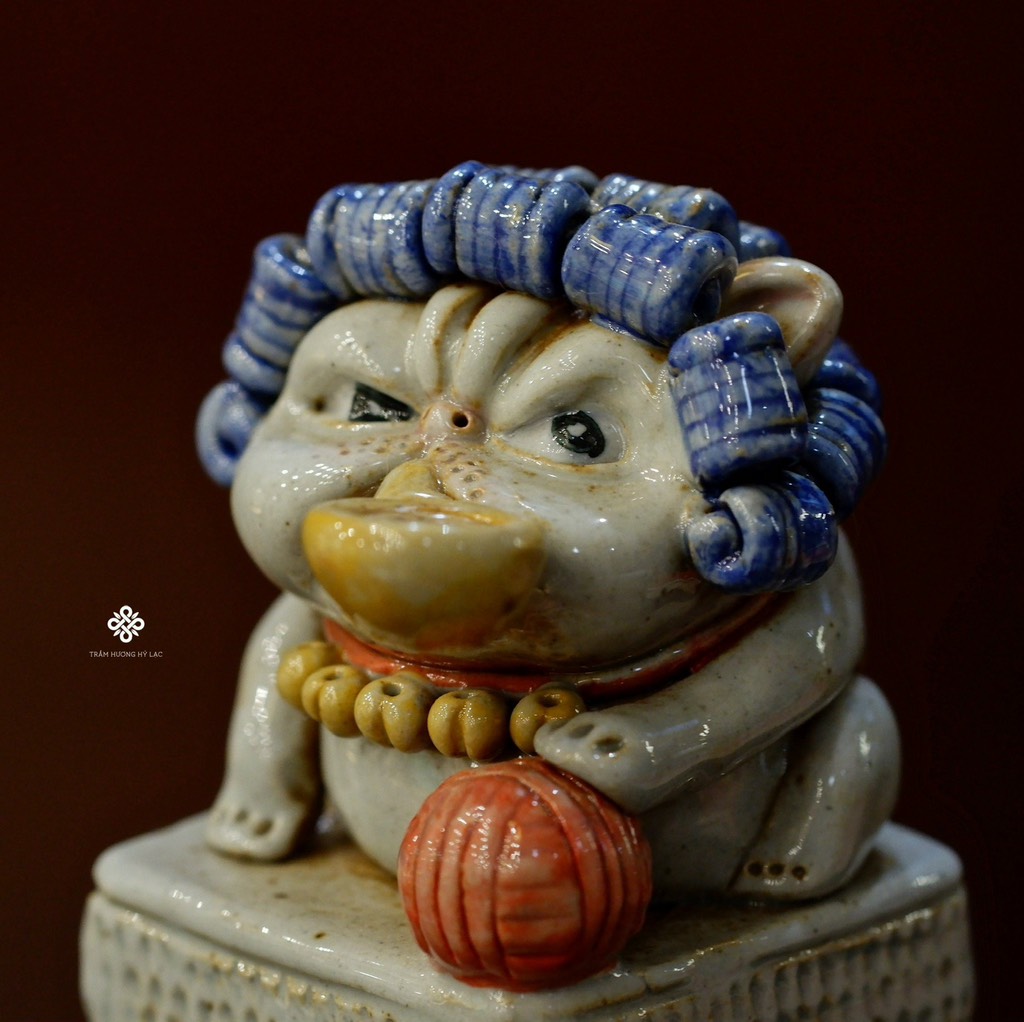Lư gốm Mèo đại ca
