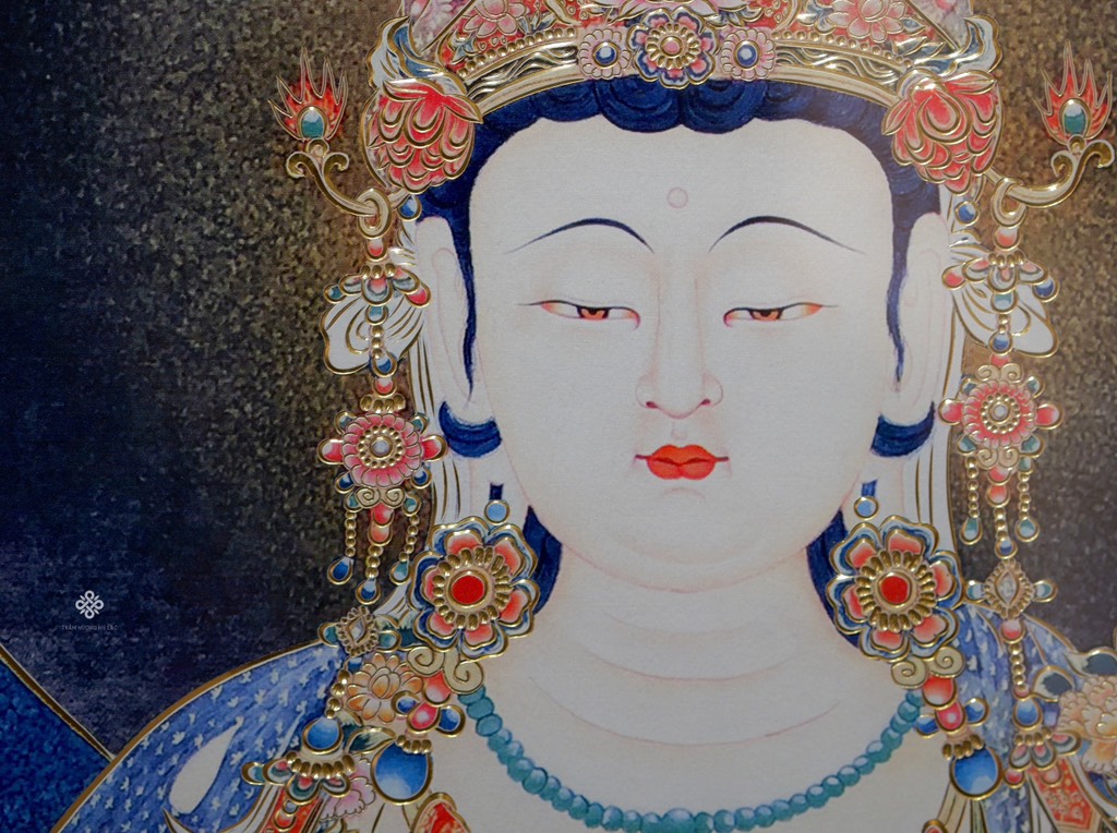 Tranh đồng khắc tay Chúng Bảo Quán Âm