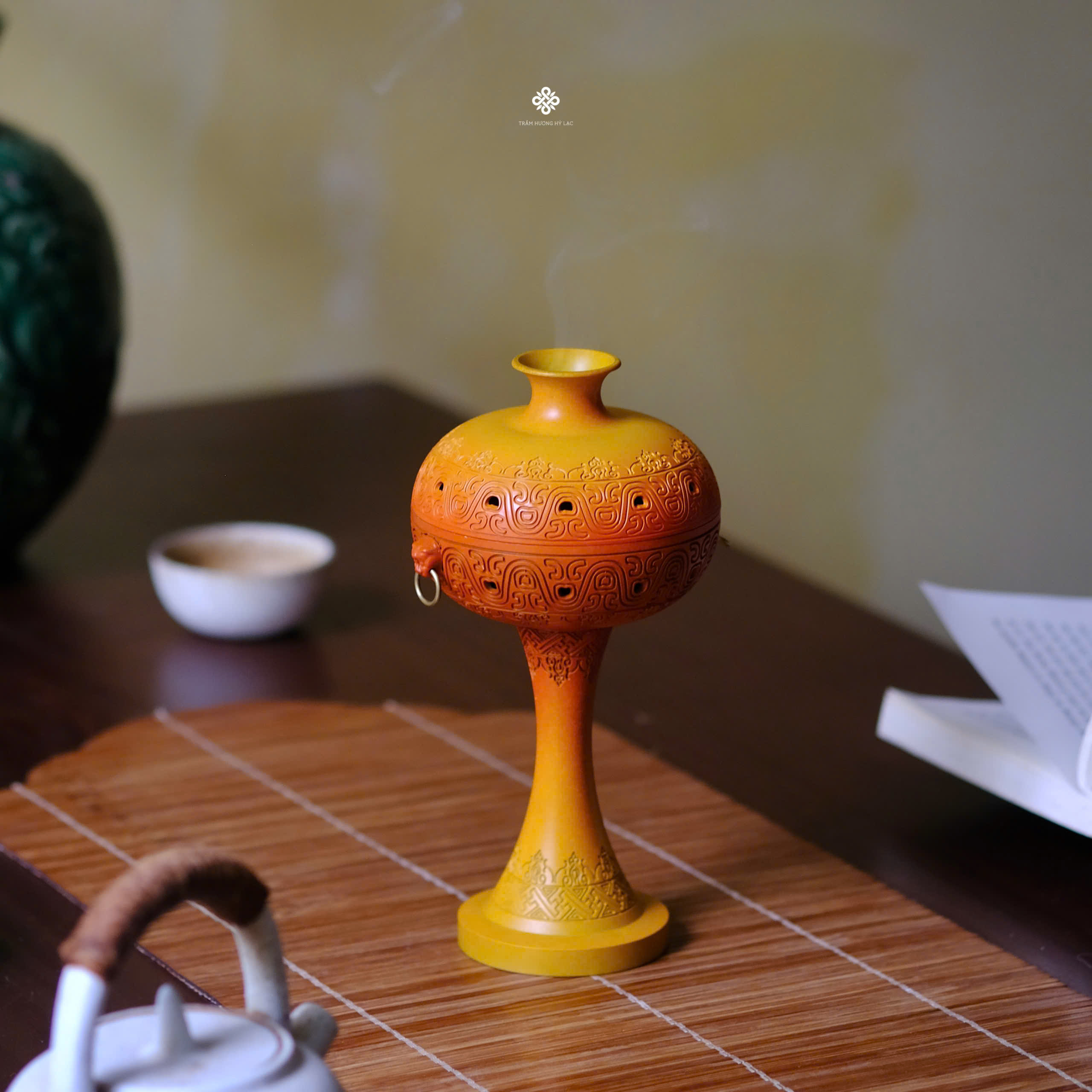 Lư đồng trường lạc - màu cam