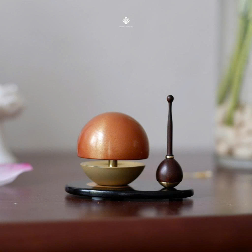 Quà tặng chuông Ngọc hưởng âm màu nâu