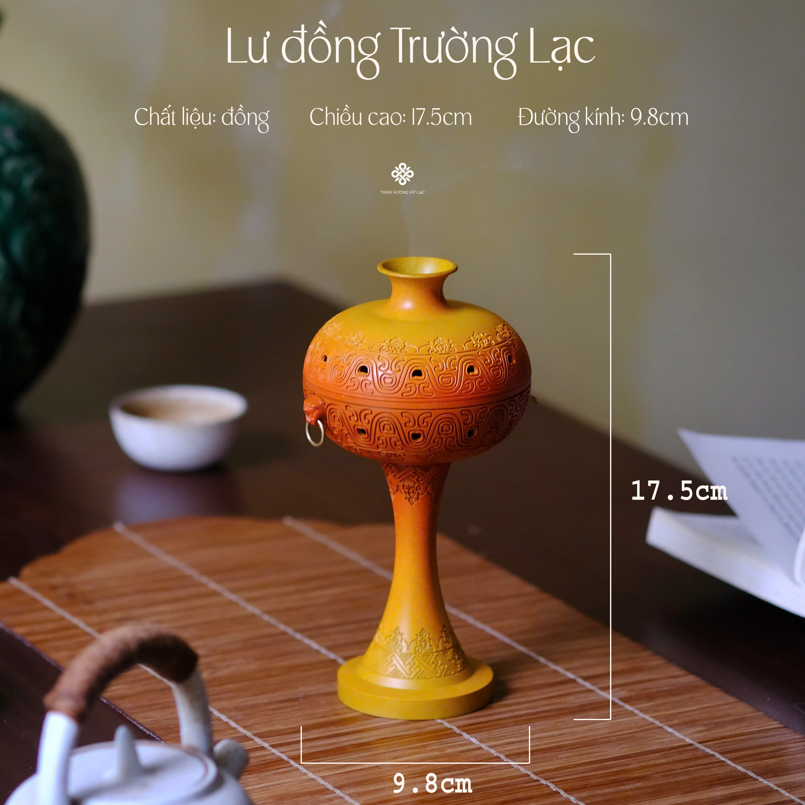 Lư đồng trường lạc - màu xanh