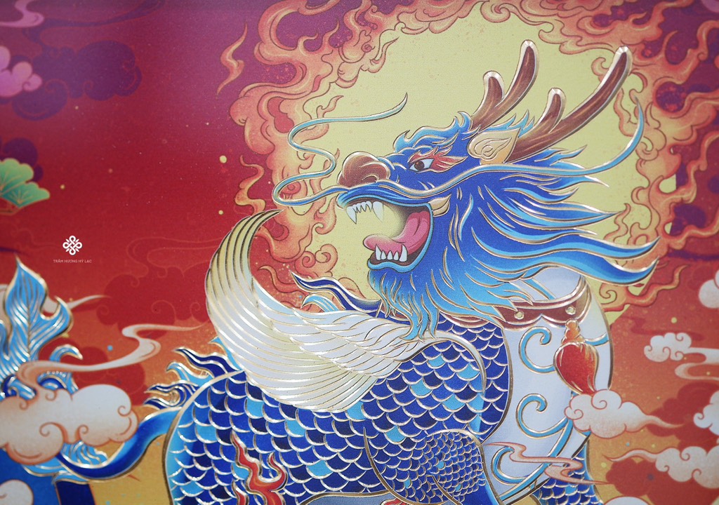 Tranh đồng để bàn Tỳ hưu uy dũng