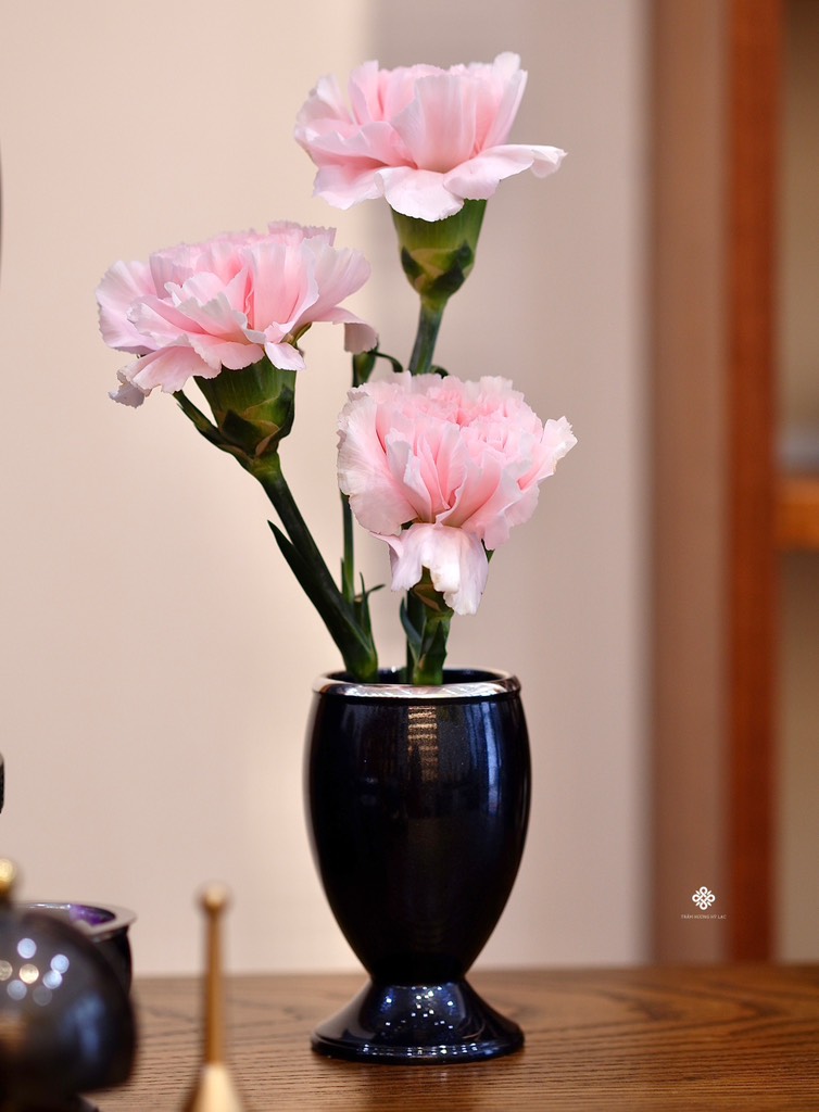 Bộ ban thờ đồng xanh ánh tím Nhật Bản