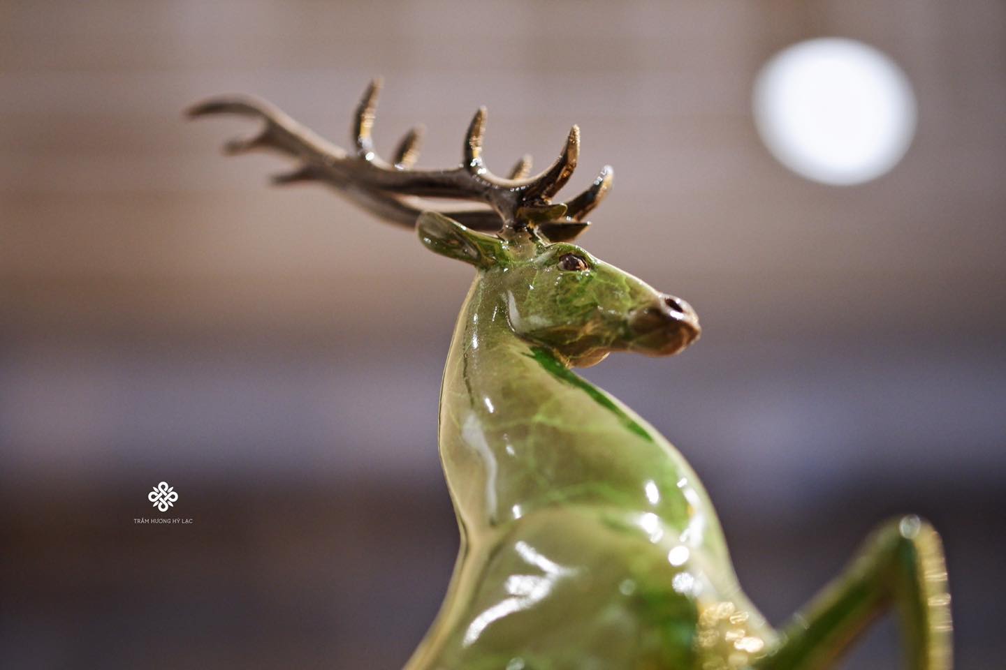 Tượng đồng hươu xanh cát tường