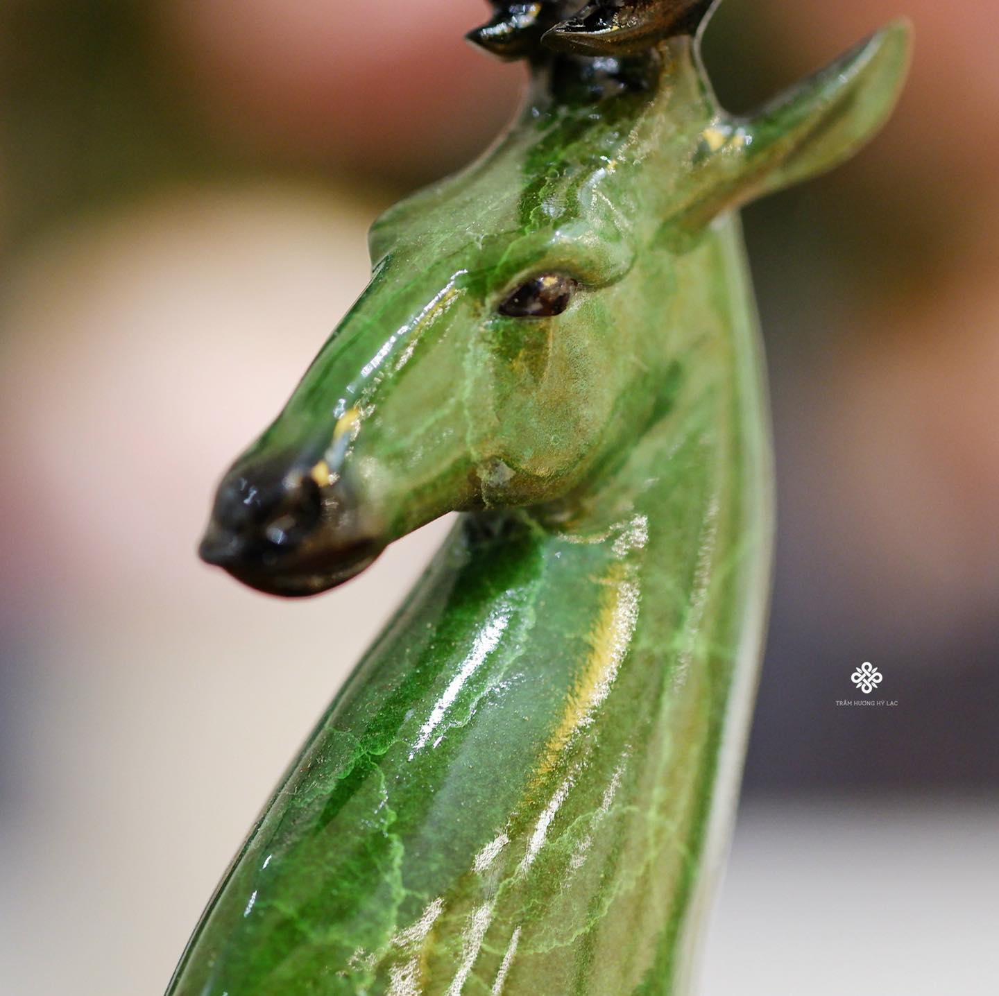 Tượng đồng hươu xanh cát tường