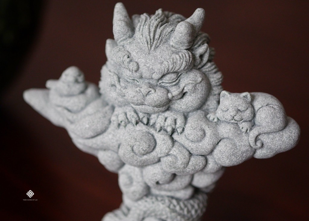 Vân long hạnh phúc đá sa thạch