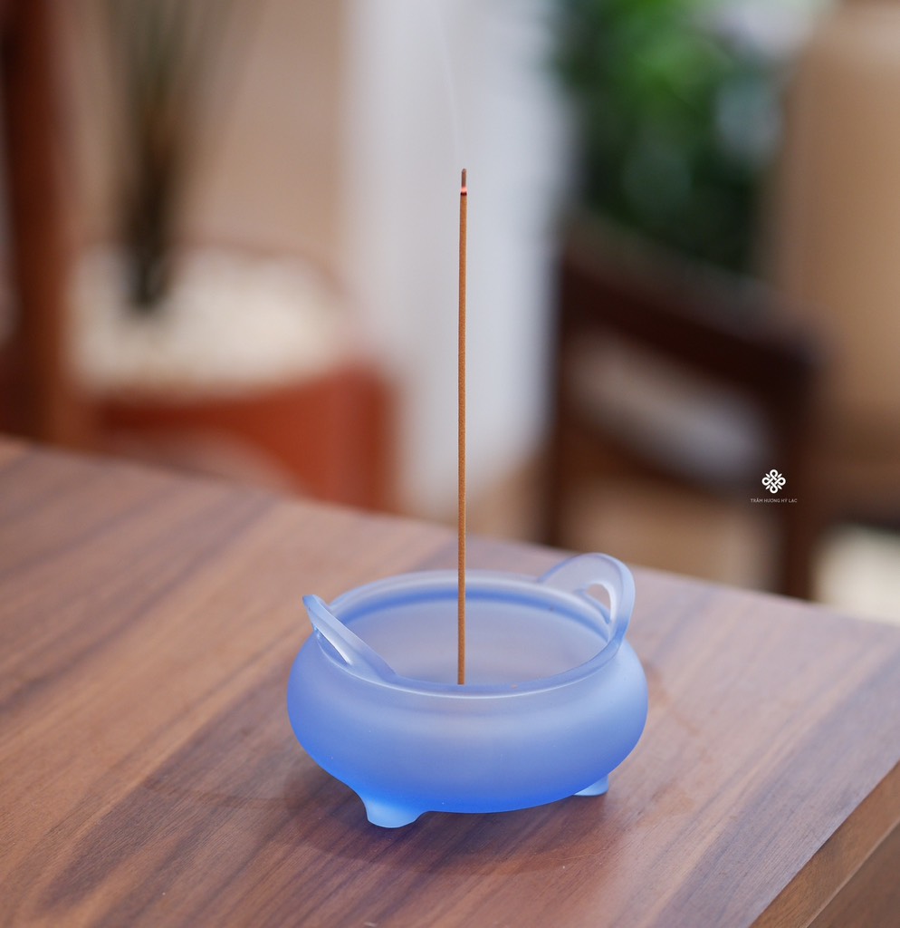 Bộ ban thờ nhỏ lưu ly xanh dương
