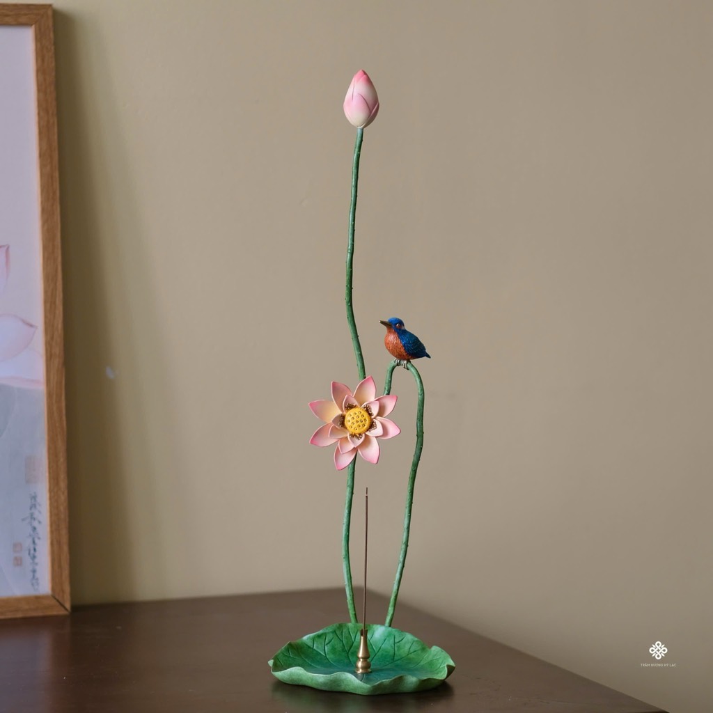 Tượng đồng liên điểu thanh an