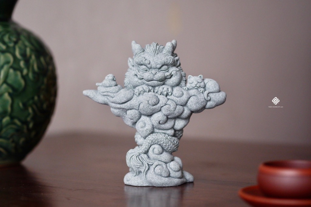 Vân long hạnh phúc đá sa thạch