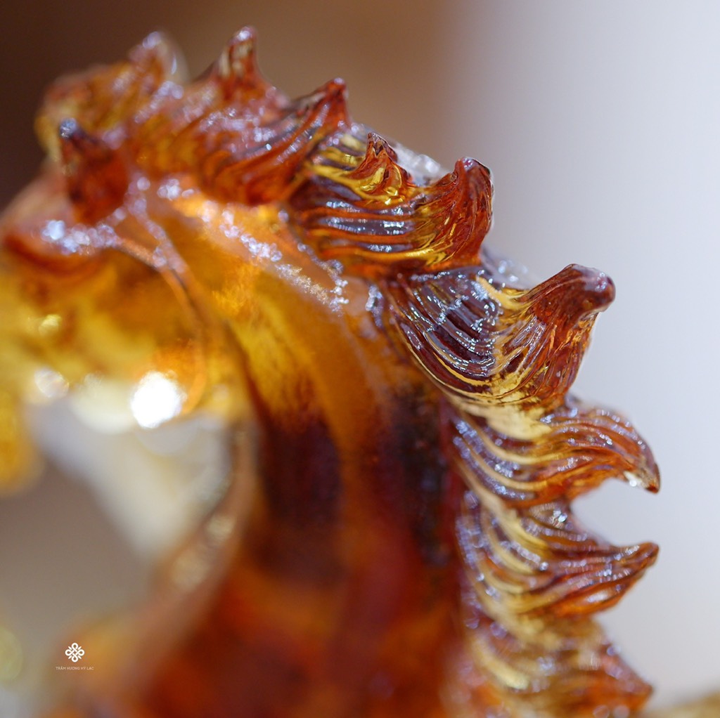 Tượng thiên mã lưu ly ngũ sắc 21cm