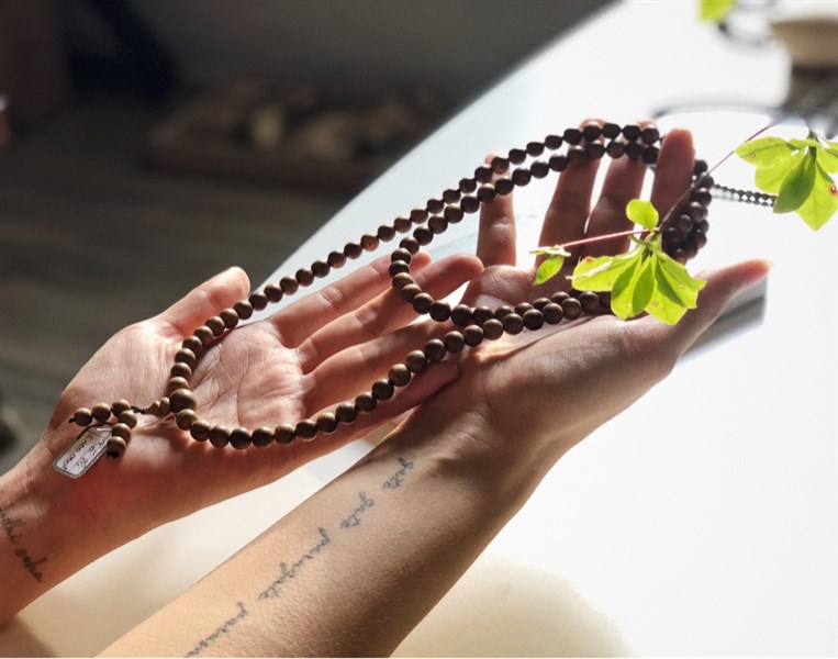 Chuỗi hạt 108 trầm rừng xí Hà Tĩnh 6mm