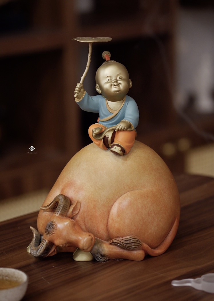 Tượng đồng mục đồng như ý