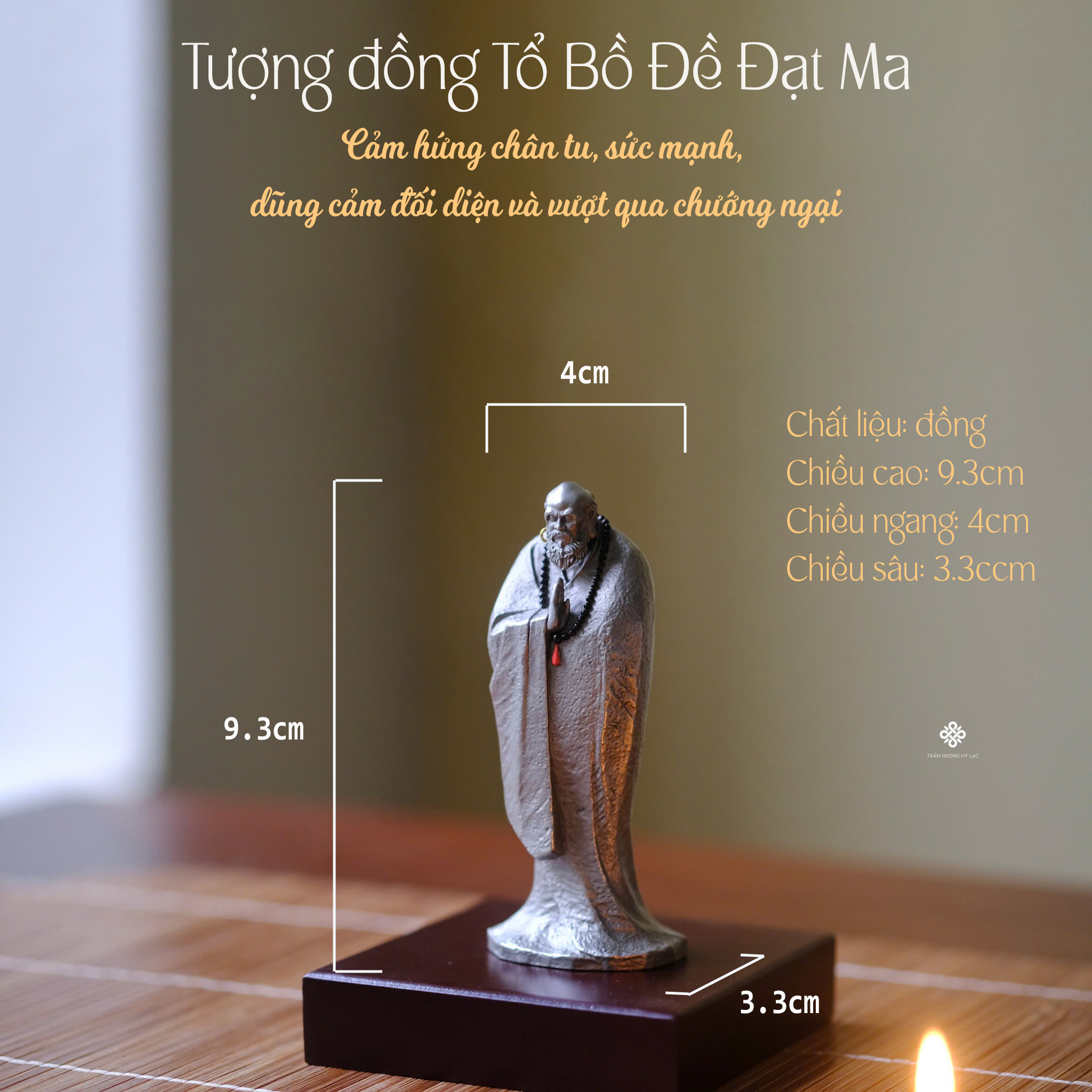 Tượng đồng Tổ Bồ Đề Đạt Ma