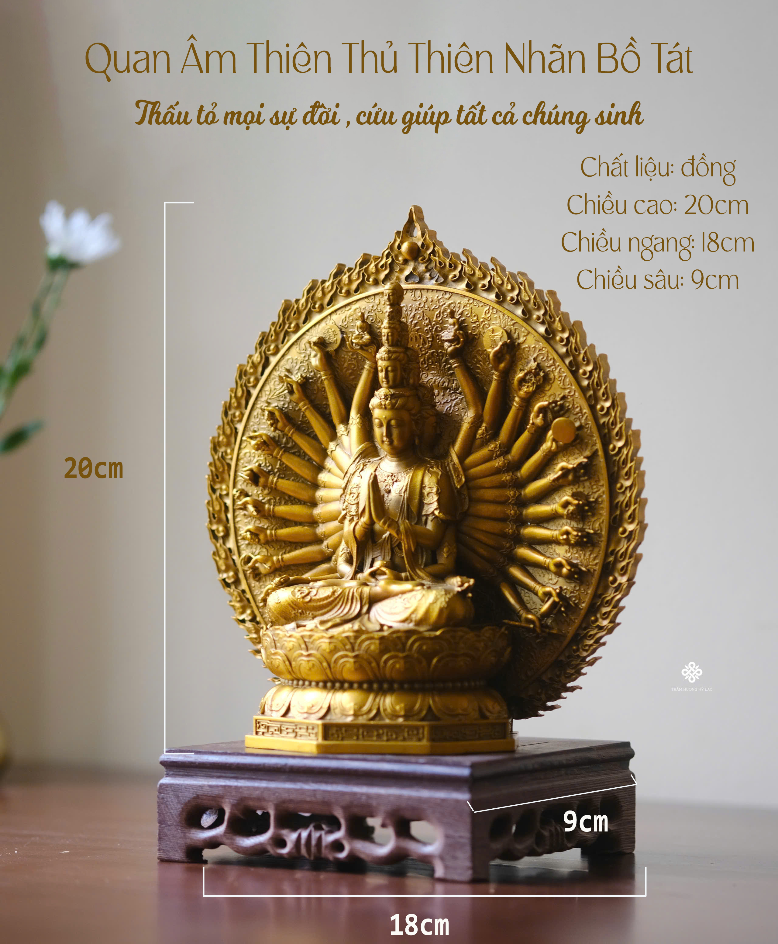 Tượng đồng Quan Âm Thiên Thủ Thiên Nhãn Bồ tát