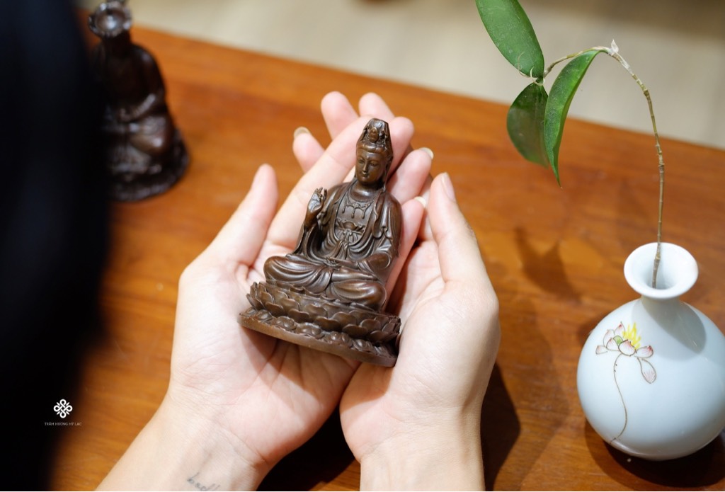 Tượng đồng Quan Âm 10cm