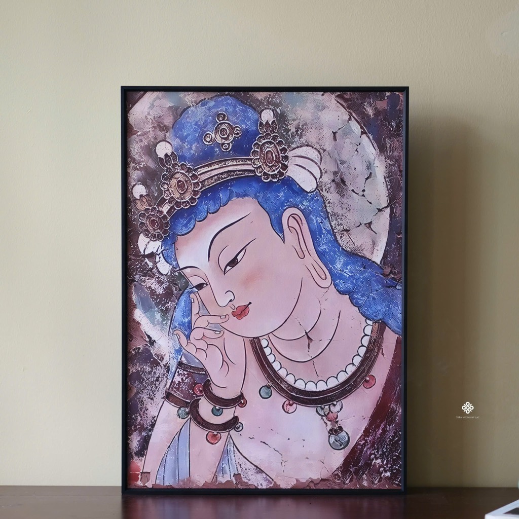 Tranh Quán Tự Tại Bồ tát 42x60cm