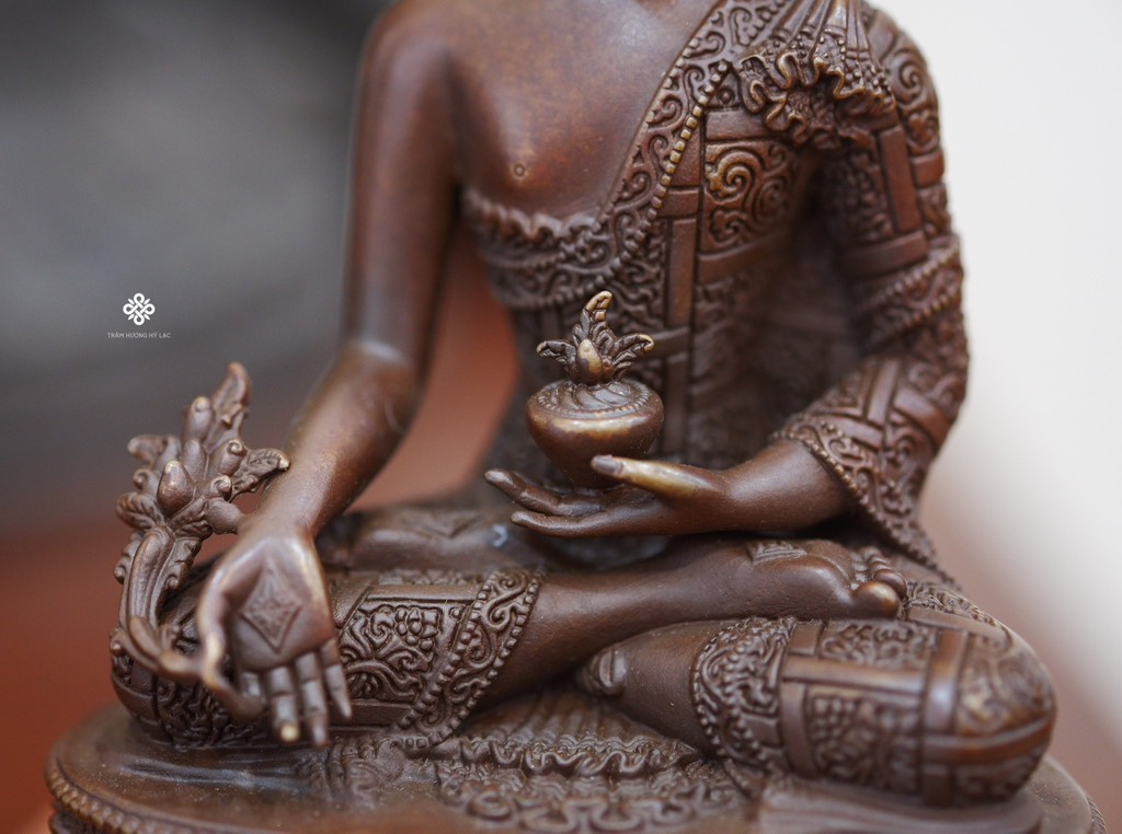 Tượng đồng Đức Phật Dược Sư 10cm