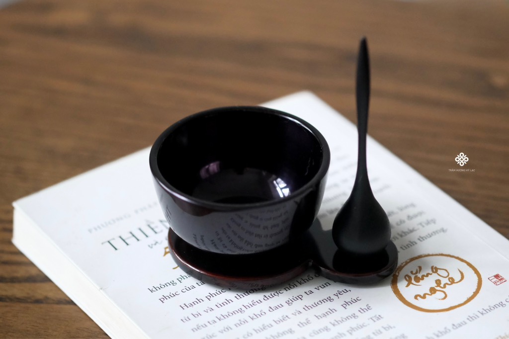 Chuông đồng Hiromaru Nhật Bản tím than 6cm