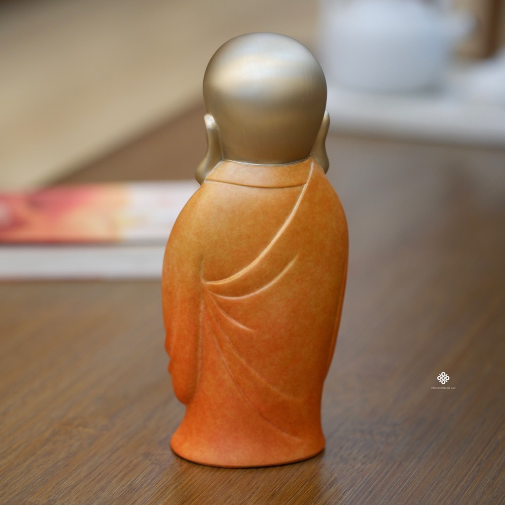 Tượng đồng tiểu hoà thượng tâm an