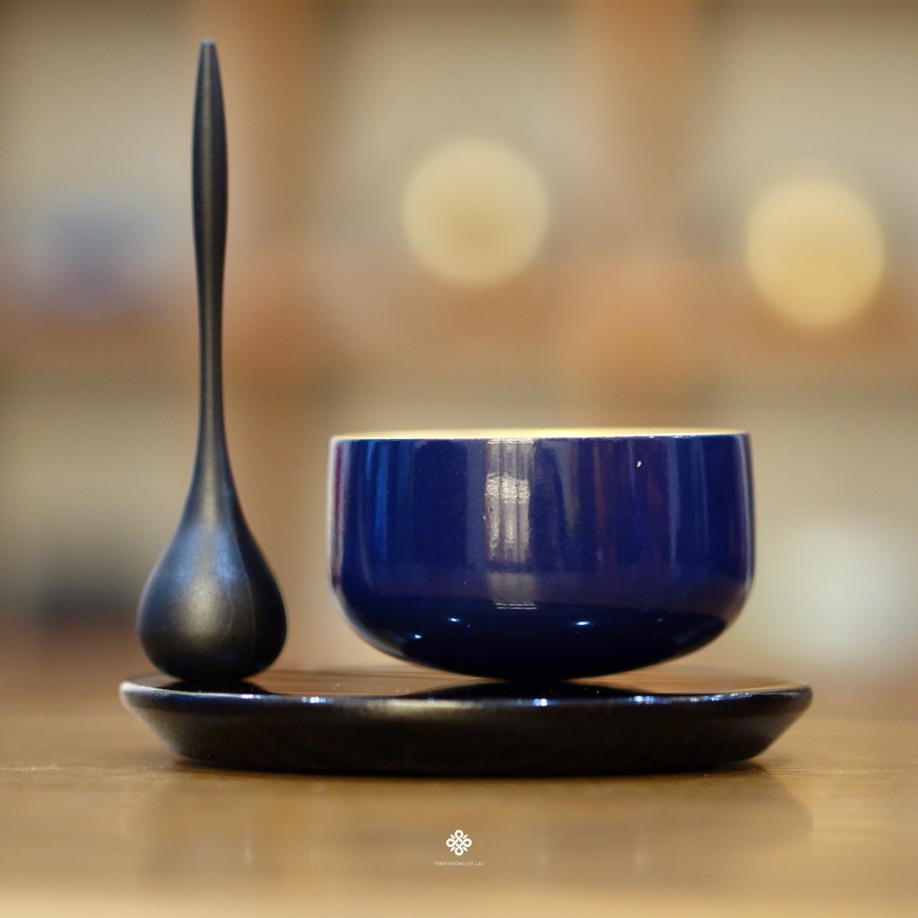 Chuông đồng Zuiryu Nhật Bản xanh dương 5.6cm