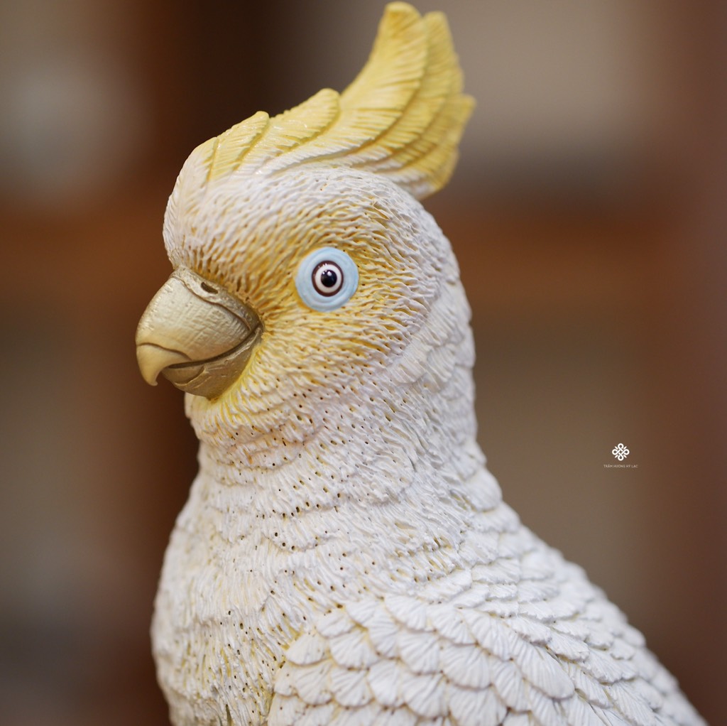 Tượng đồng vẹt mào hướng dương