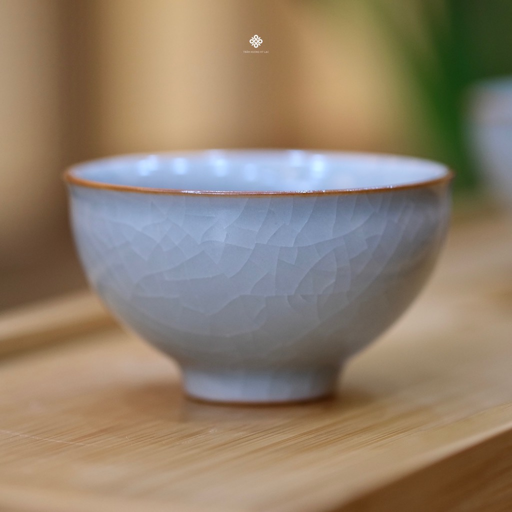 Bộ thưởng trà trầm gốm mộc